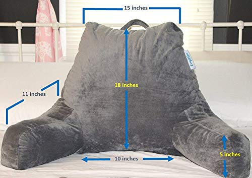 ComfortSpa Reading Pillow Bed Wedge with Arms and Pockets ComfortSpa Reading Pillow Bed Wedge with Arms and Pockets